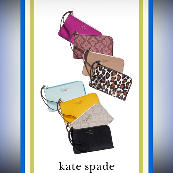 NWT Lucy Small L-zip Wristlet in color Grenache - Picture 8 of 8